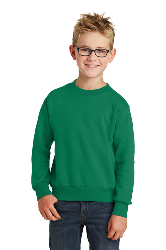 Port & Company® - Youth Core 7.8-ounce, 50/50 Cotton Poly Fleece Crewneck Sweatshirt